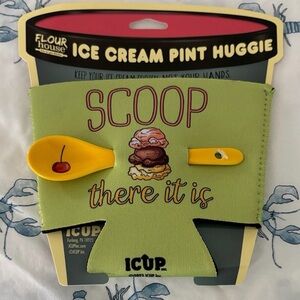 Ice Cream Pint Huggie Koozie - 'Scoop There It Is'